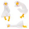 3PCS Resin Goose Figurine Computer Monitor Decor Cute Mini Goose Statue for Car Dashboard Funny Desk TV Photo Frame Decoration