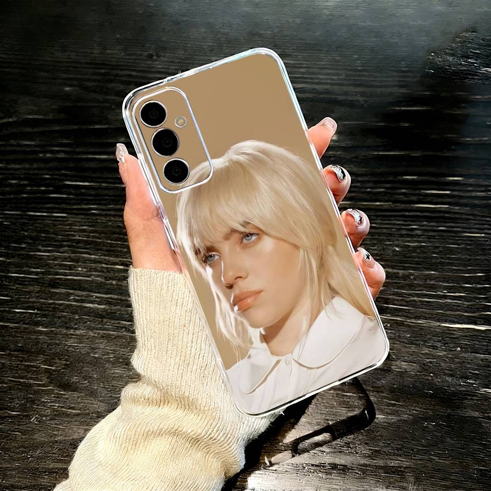 B-Billie E-Eilish Phone Case For SamsungA10,12,20,21S,30,31,40,50,51,52,70,71 Transparent Cover