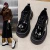 White Thick-soled Shoes Female Fashionable and Comfortable Spring and Summer Heightening British Style Mary Jane Loafers Single Shoes