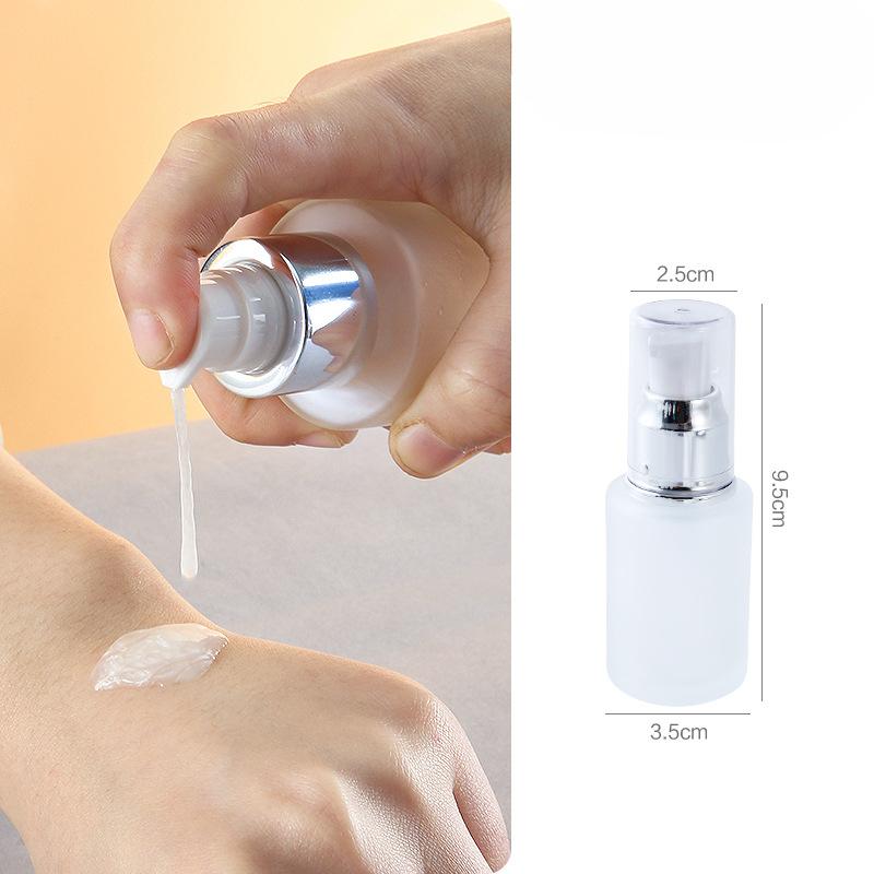 Прозрачный флакон для лосьона Стеклянный флакон Спрей мелкого распыления Флакон для эссенции Тонер Флакон для порционирования с дозатором Lotion [30ml]