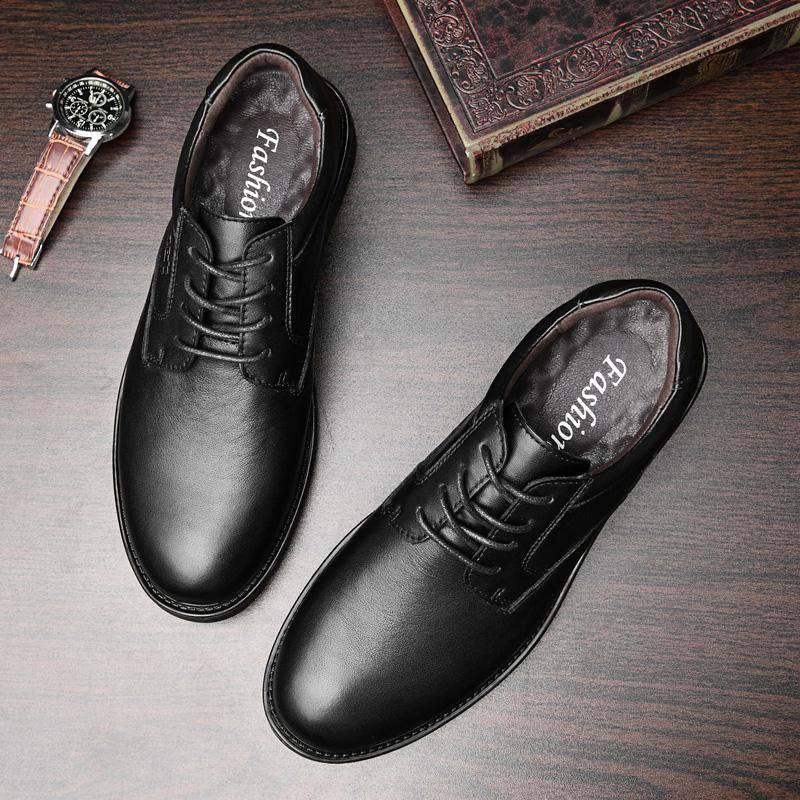 New High Quality Men 'S Shoes Luxury Oxfords Men Casual Genuine Leather Man Business Dress Shoes Men Soft Flats Male Fashion