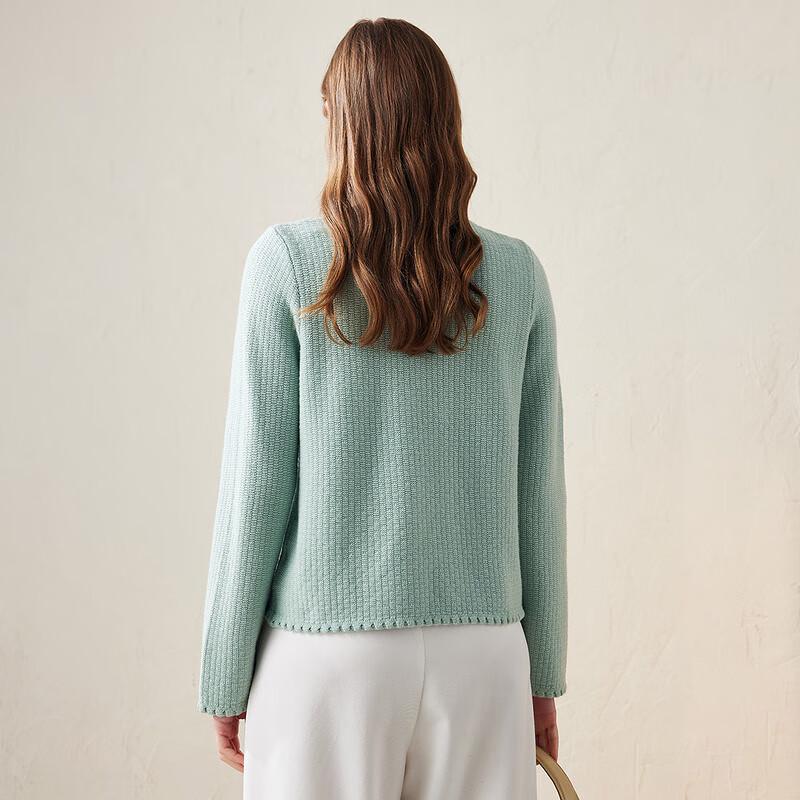 Komengboka Women's Little Fragrance Style Wool Cardigan