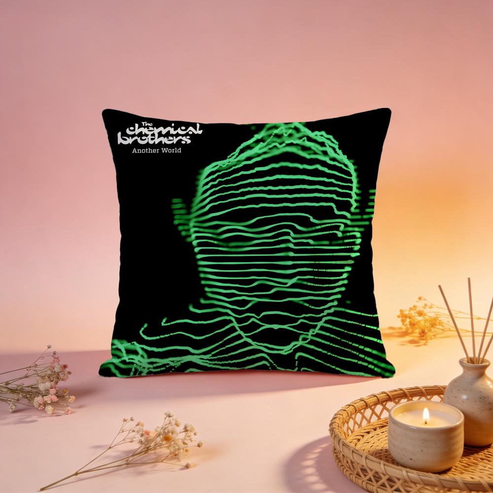 Fashion TThe Chemical Brothersful Cushion Cover Comfortable Durable Pillow Cover MultiScene for Home Office Car Sofa