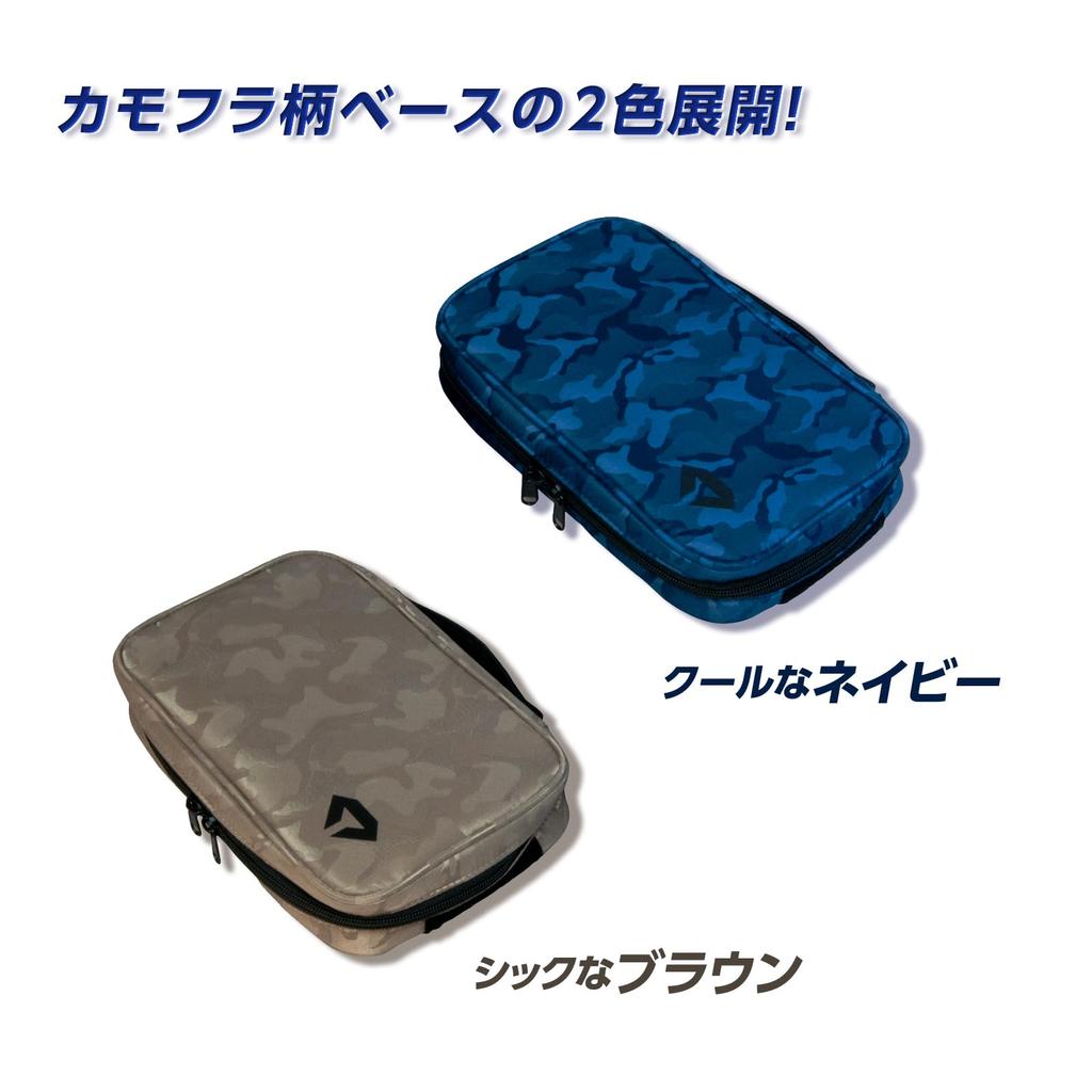 DAIYA GOLF Attaches to Cart and Stores Small Items Portable Round Large Capacity Golf and Multi-Cart Bag, Together, Pouch, Bag, Men's Women's, Navy,