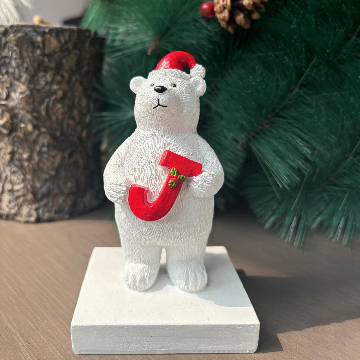 

Polar Bear Resin Statue Christmas Decoration Cute Polar Bear Statue Decoration Home Decoration