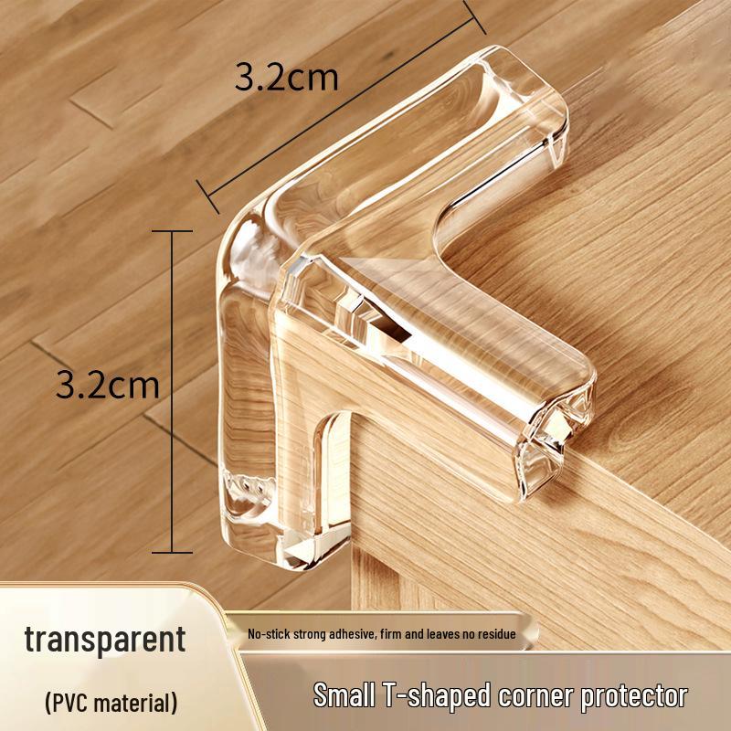 Assorted Transparent Silicone Corner Protectors: Soft Bumpers for Tables, Walls, Corners, Edges, and Windows