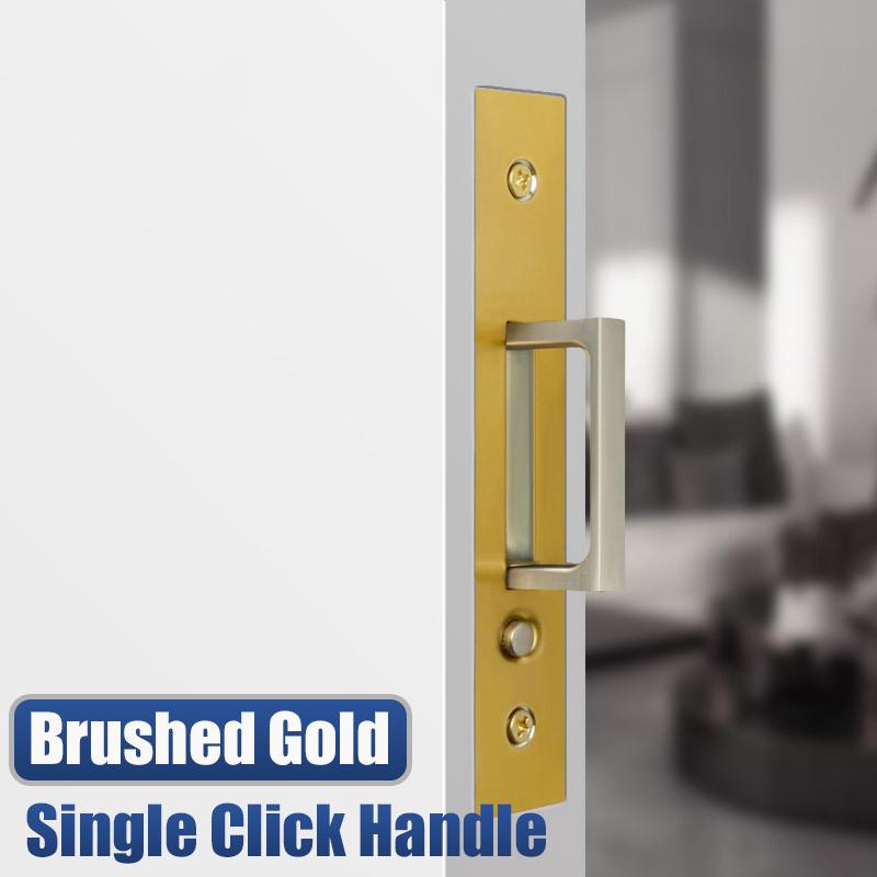 

Ручка-скоба из цинкового сплава для раздвижной двери Gold Flush Hidden Handle Pocket Door Pop-Up Hidden Handle Durable Sliding Door Pull Hardware золотой