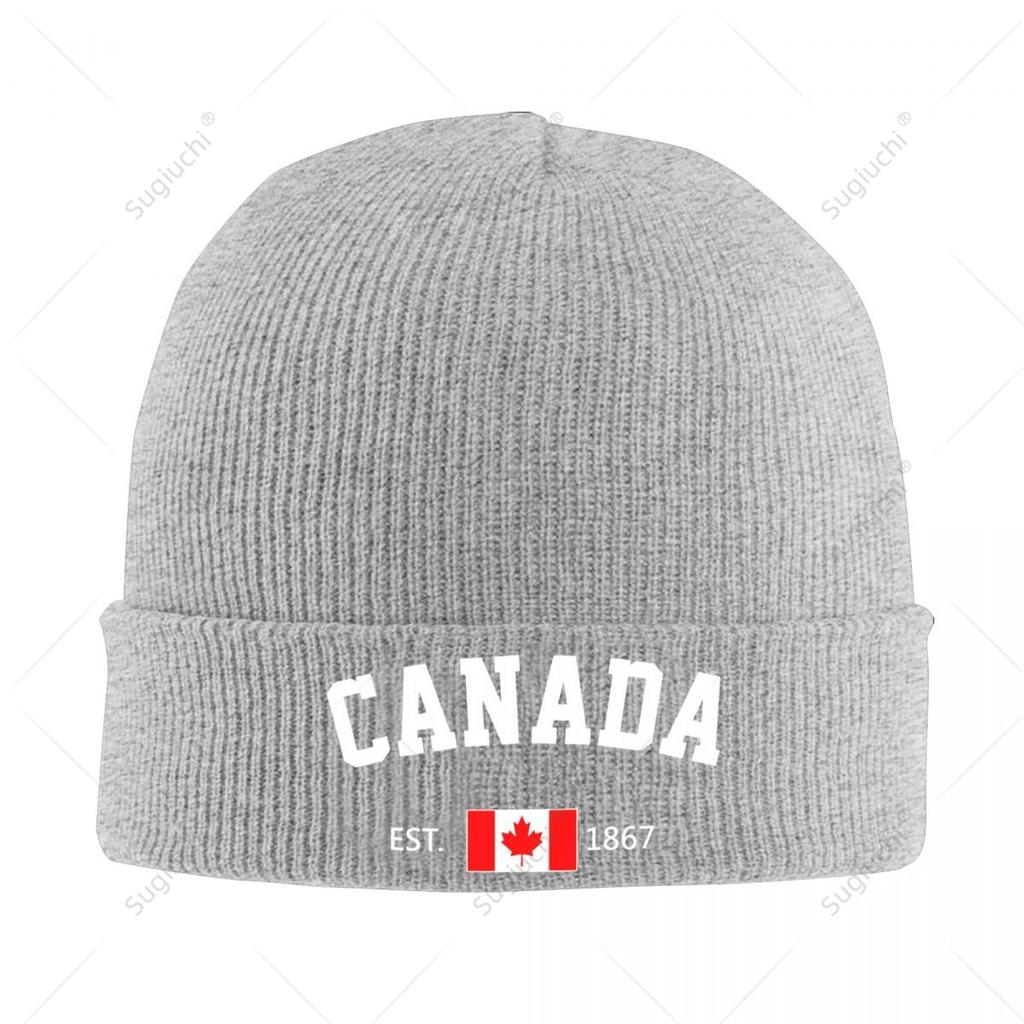 Knitted Hat Unisex Canada EST Independence Day For Unisex Women Boys Winter Autumn Beanie Cap Warm Bonnet