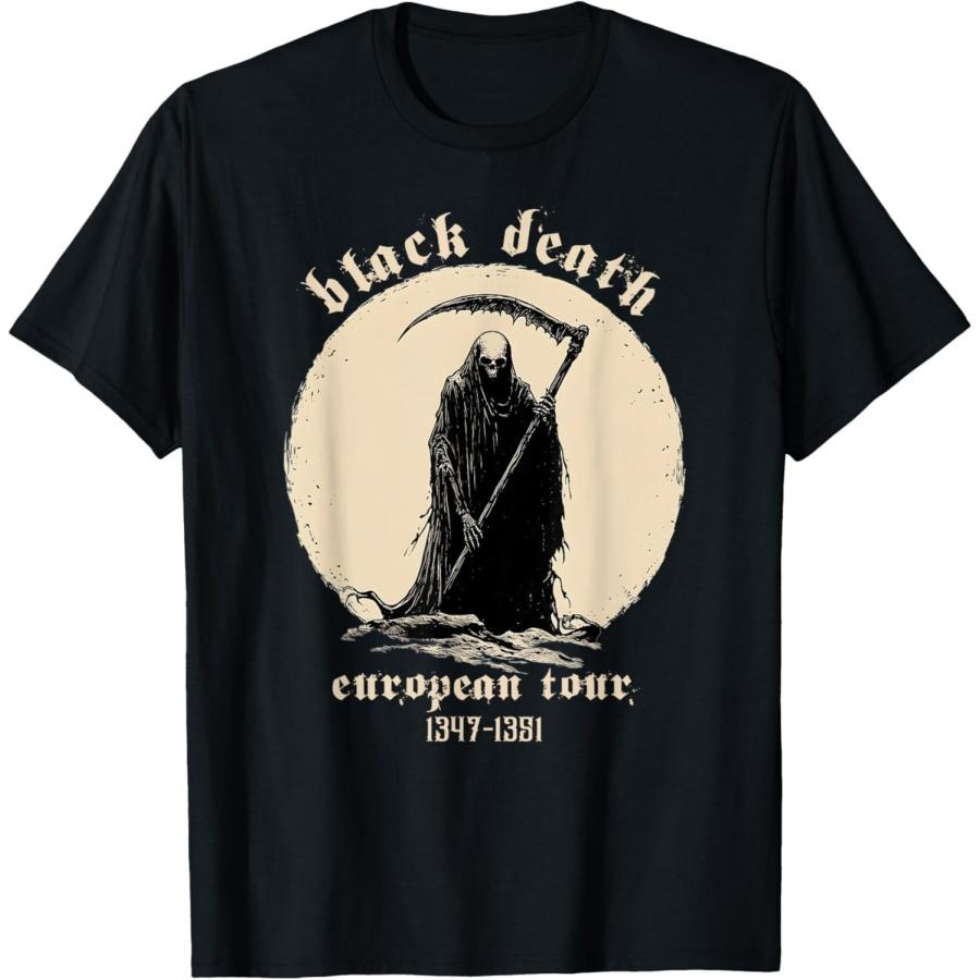 xHWJH Black Death European Tour 1347 1351 T-Shirt XXXXXL разноцветный