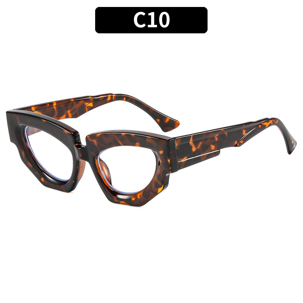 European And American Fashion New Cat Eye Sunglasses Retro Trend Versatile Men'S And Women'S Casual Sunglasses Uv-Proof Glasses