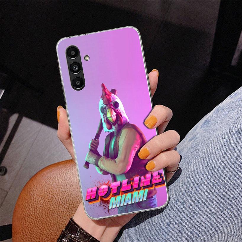 Game Hotline Miami Phnoe Case for Samsung Galaxy A17 A37 A57 A16 A26 A36 A56 A15 A14 A13 A55 A54 A53 A35 A34 A33 A25 A24 A23 A52