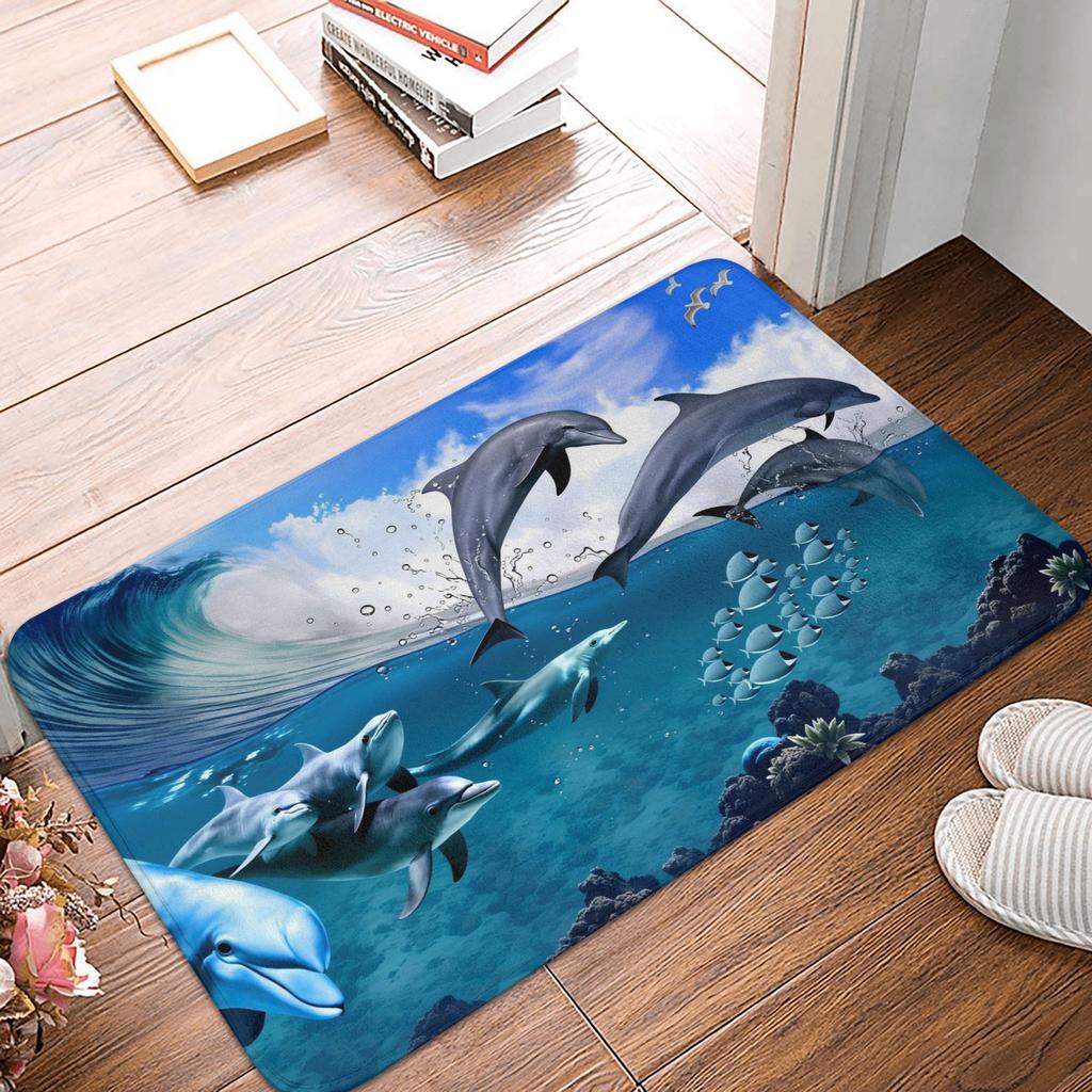 Summer Pool Beach Ball Design Gift Doormat Anti-Slip Kitchen Bathroom Mat Living Room Floor Door Entrance Carpet Rug