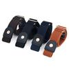 Waist Belt Adjustable Buckle Free Faux Leather Stretch Waist Belt for Women
