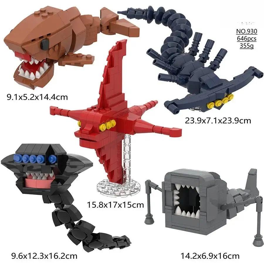 2026 New Subnautica Building Blocks Bloop Sea Monster El Gran Maja The Sea Eater Chost Leviathan Subnautica Bricks Toy Fans Gift