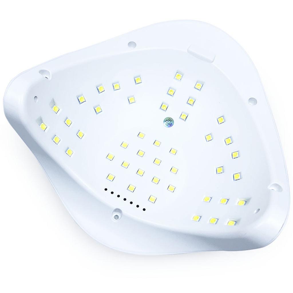 Retoo X5 MAX 80W UV LED Nail Lamp with 45 Dual Light Source Beads, Motion Sensor & LCD Display, Detachable Base, Timer, White