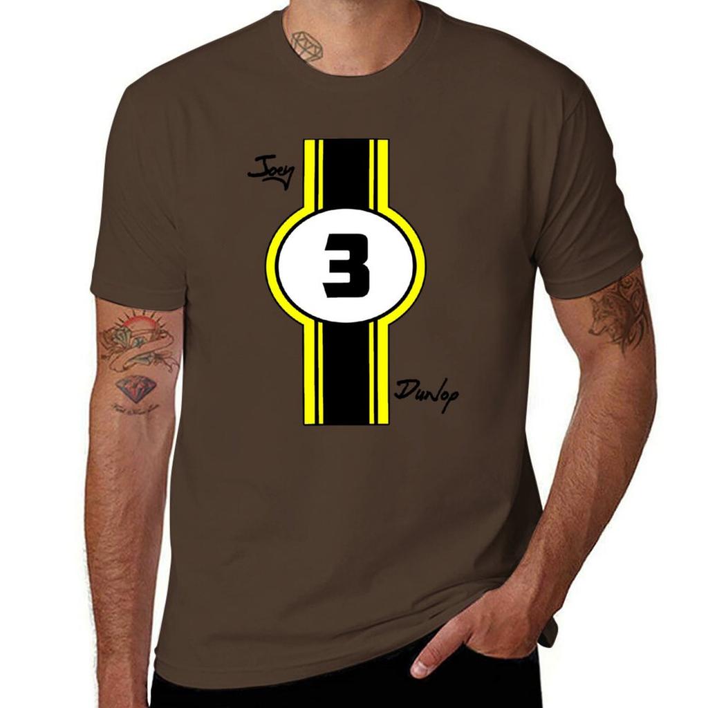 Joey Dunlop T-Shirt Plus Size Tops Kawaii Clothes Plain White T Shirts Men