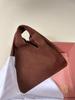 New TR Autumn/Winter Deerskin Cowhide Shoulder Bag, Fashionable Portable Bucket Tote