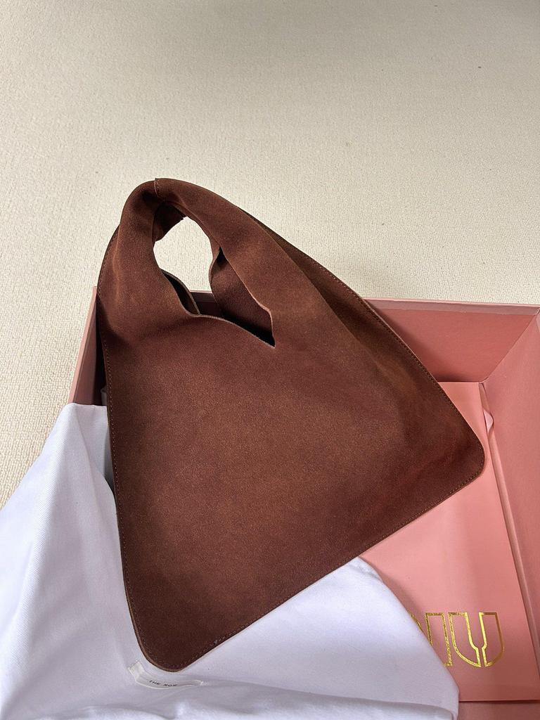 New TR Autumn/Winter Deerskin Cowhide Shoulder Bag, Fashionable Portable Bucket Tote