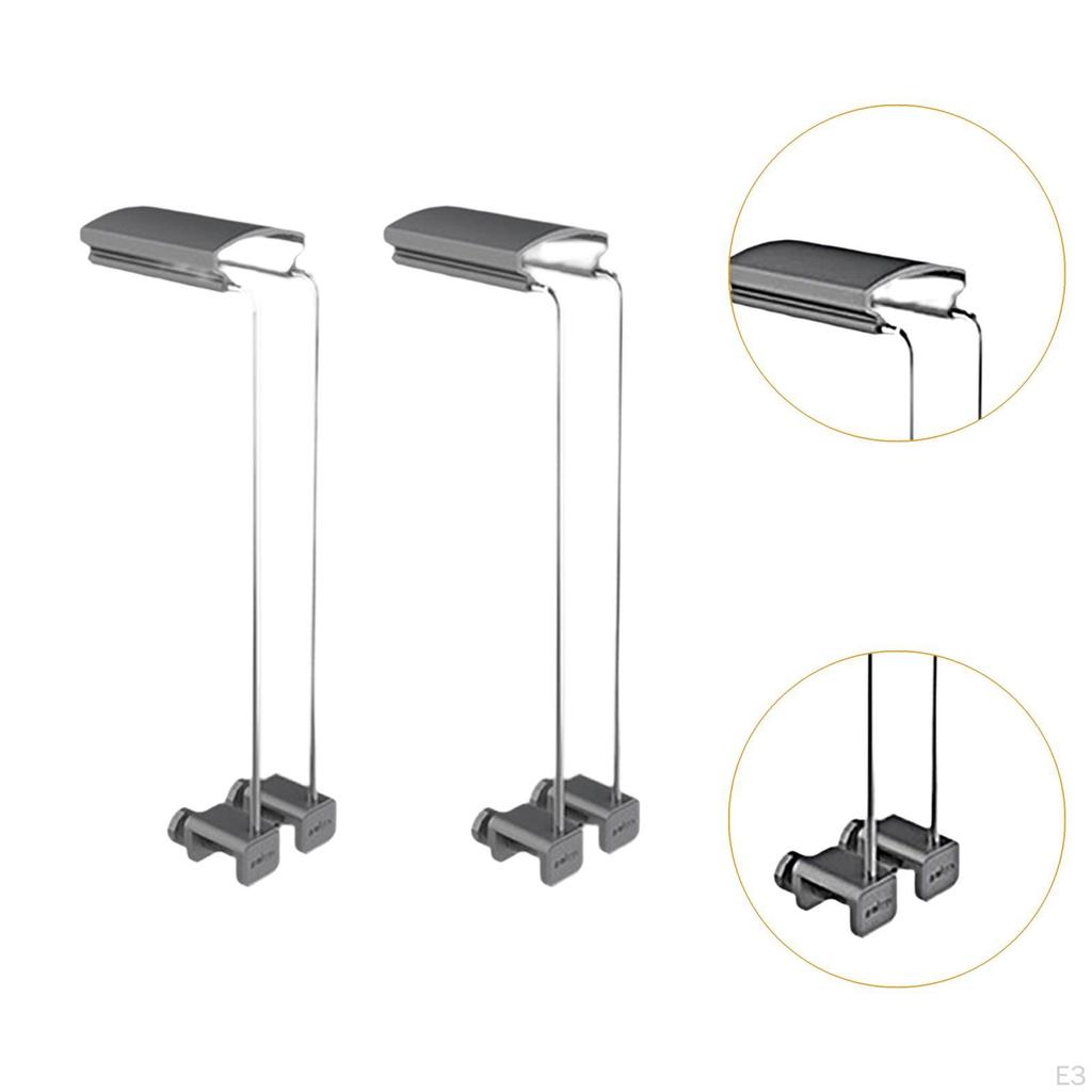 2 Aquarienlampenhalter, Einfach zu installieren, Stilvolle und vielseitige Metallständer für Lampen.
