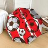 Soccer Ball Pattern Automatic Opening/Closing Umbrella - Portable Three-Fold Design with 8-Bone Iron Frame - Gift for Fans, Travelers, Daily