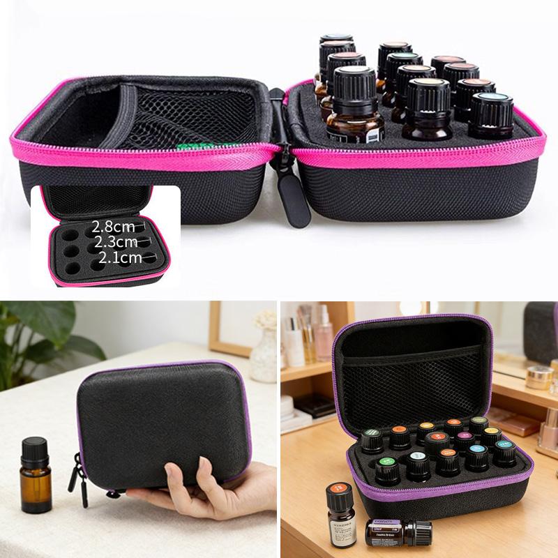 30 Slots Essential Oil Case for 5ML 10ML 15ML Essential Oil Roller Bottles Organizer Holder Perfume Hanging Storage Bag