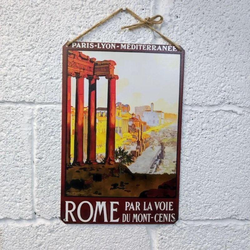 Venice Tourism Metal Poster, Vintage Travel Wall Art