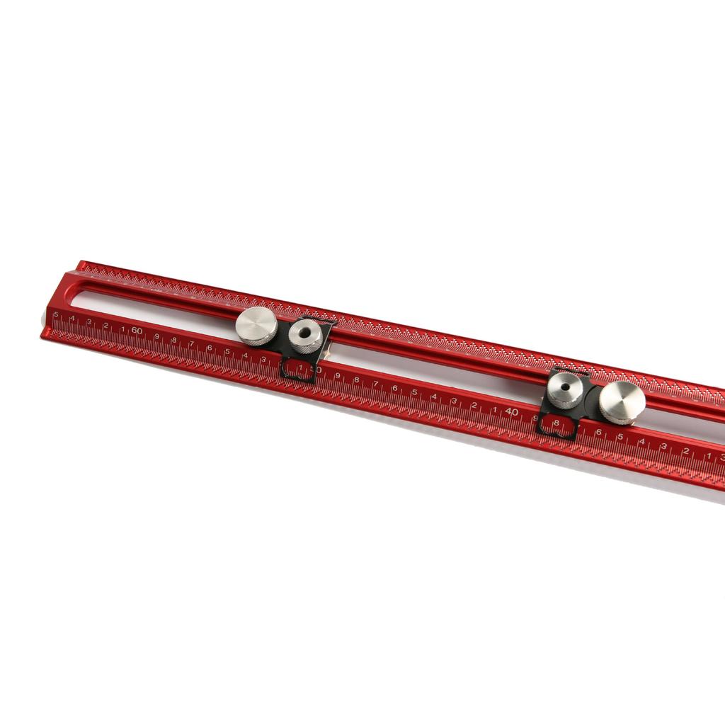Woodworking T-Square Marking Ruler, 45° Aluminum Alloy Angle Ruler, Drill Guide Hole Ruler