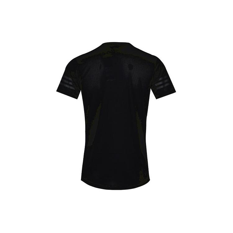 adidas Round Neck Short Sleeve Sports Training Black Men s CW3927 S
