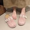 Casual slippers 22 autumn and winter new comfortable retro bag head half slippers