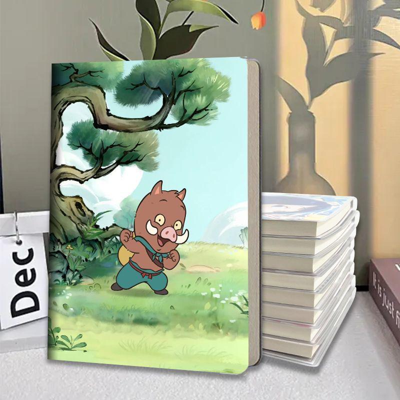 Langlangshan Little Monster Notebook: Durable Plastic Cover, Thick Pages, for Middle & Primary School Students