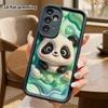 Phone Case: 2D Flat Design Suitable for Samsung Galaxy A34 A35 M05 M06 S20 S22 S21 FE Plus 5G Protective Case, Lying Panda, Perfect Christmas and Hall