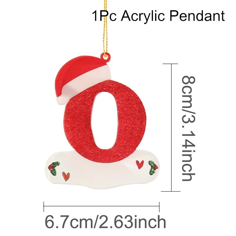Christmas Acrylic Letter Pendant 2026 Merry Cristmas Decoration for Home Xmas Tree Hanging Ornaments Navidad Natal New Year 2026