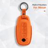 Alcantara Suede 4 Buttons Car Key Case Cover Key Bag Fob Accessories For Nissan X-trail T33 Qashqai J12 Altima Teana Ariya 2022