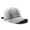 Japanische Damen personalisierte gewaschene Denim Retro einfarbige leichte Boardkappe Outdoor Herren Reise Sonnenschutz Schattierung Baseballkappe