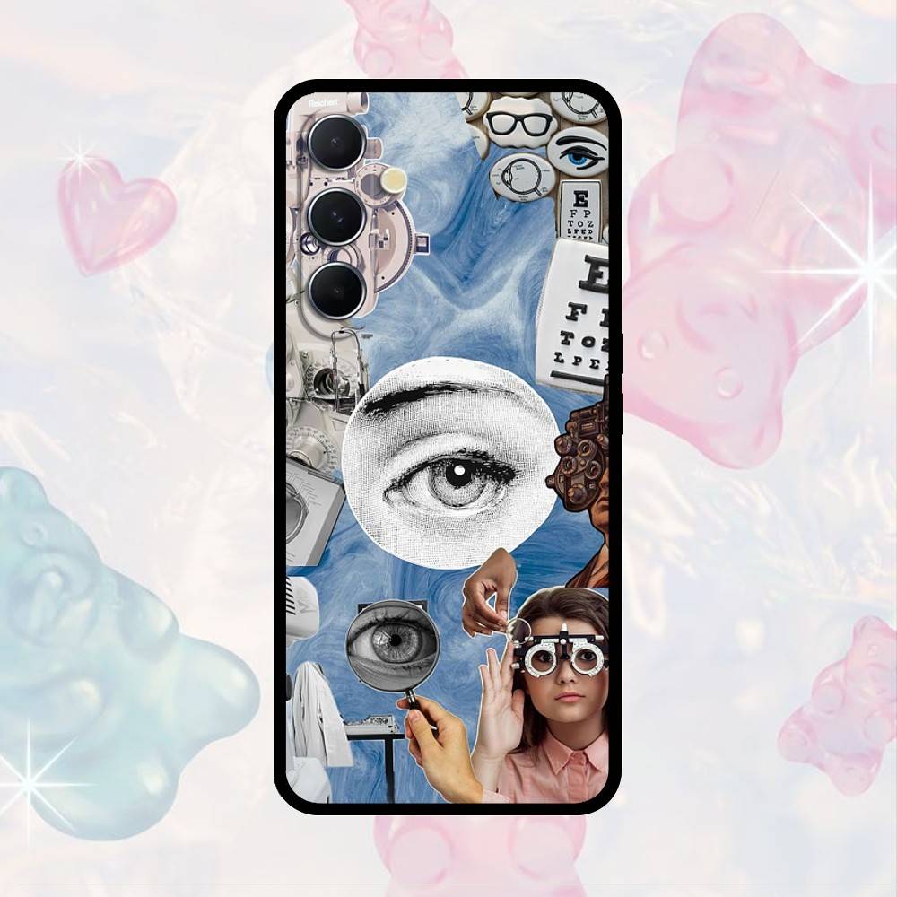 

AAA Medical Eye Vision Chart Phone Case For Samsung S25,S24,S21,S22,S23,S30,Ultra,S20,Plus,Fe,Note,10,9,5G Black Cover Samsung S21Ultra