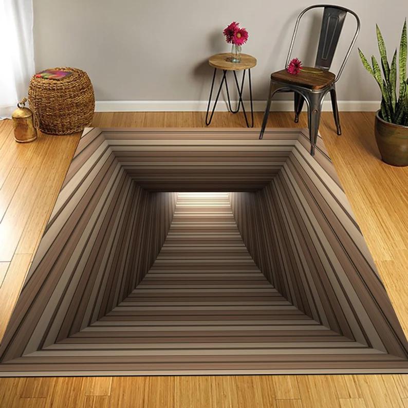

3D Look Rug 3D Design Rug Optical Illusion Rug 3D Look Area Rug Vortex Rug Tunnel Rugs Illusion Rug 3D Rug 3D Vortex Rugs 40X60cm