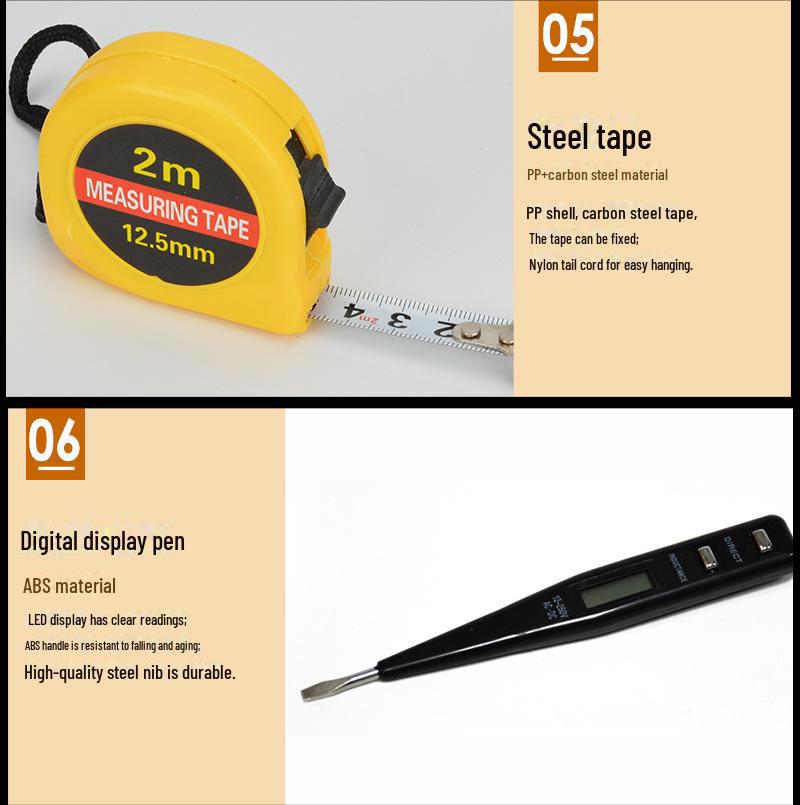 Complete Household Tool Set: Manual Repair Kit with Gift Box