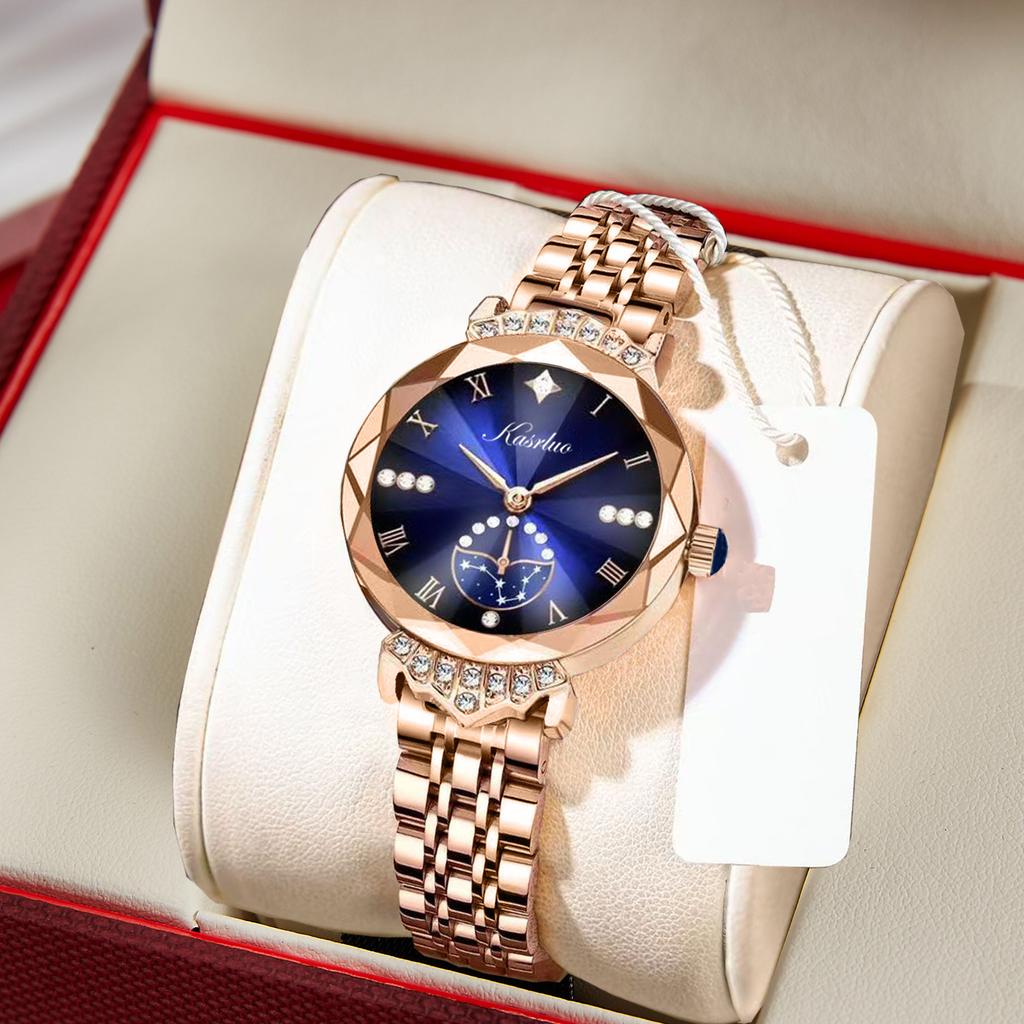 Casaro Women'S Watch With Diamonds Women'S Watch Light Luxury Fashion Aesthetic Waterproof Quartz Watch