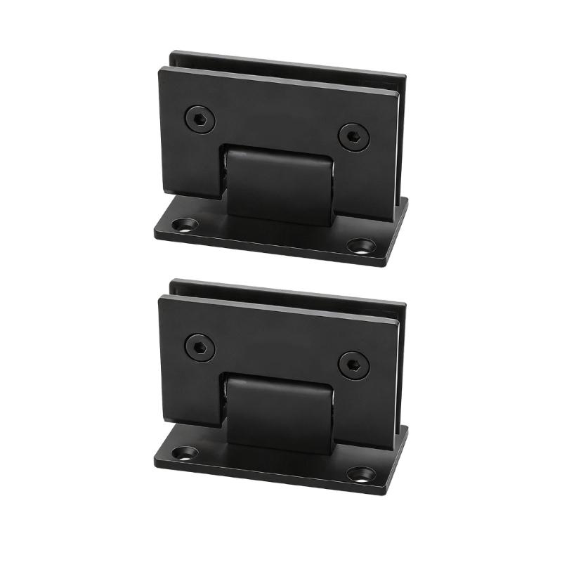 2Pcs Glass Shower Door Hinges Corrosion Resistant Glass Door Cabinet Clip Replacement Shower Door Hinge With Gaskets