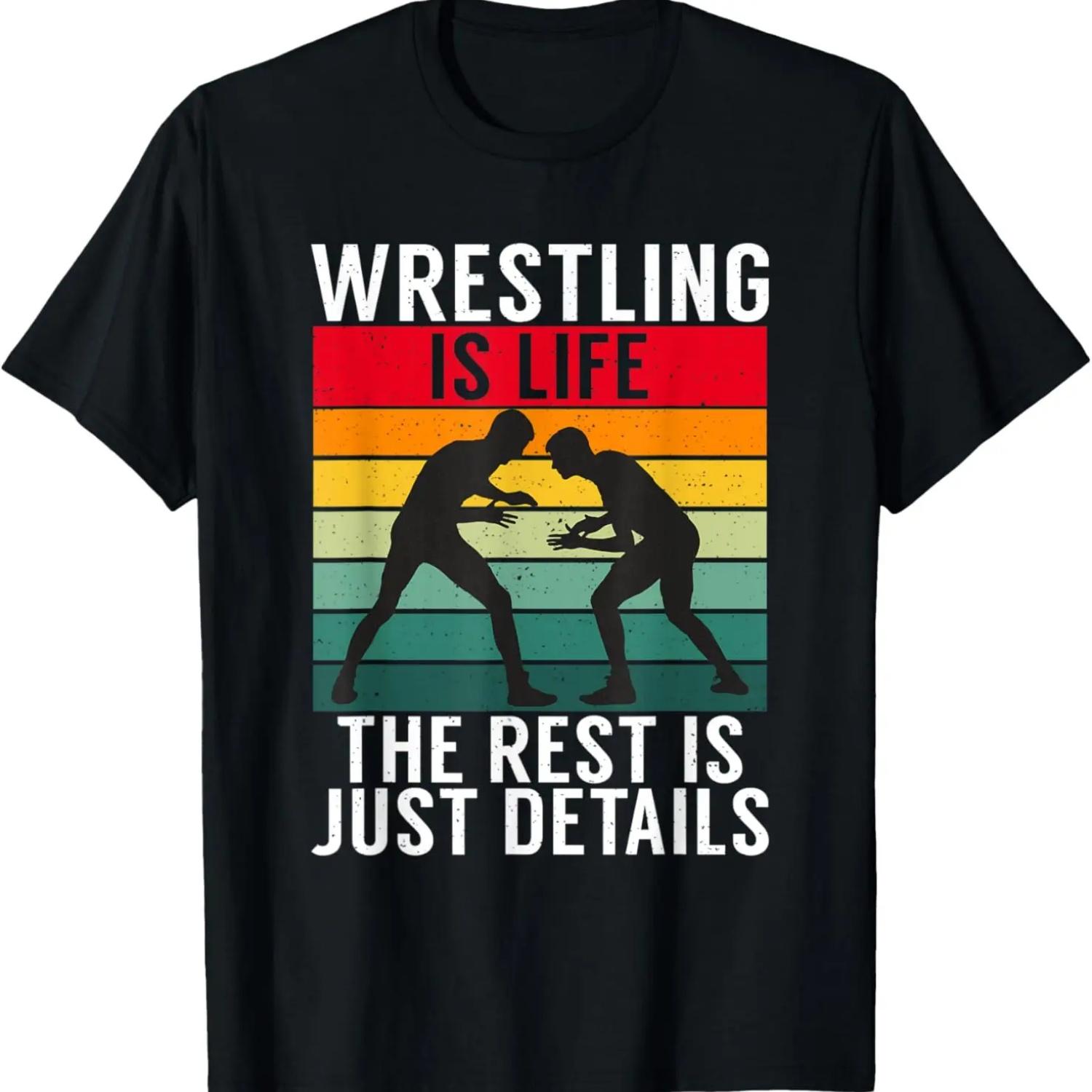 

Борьба - это жизнь, остальное - просто детали Спортивная футболка Борьба S чёрный