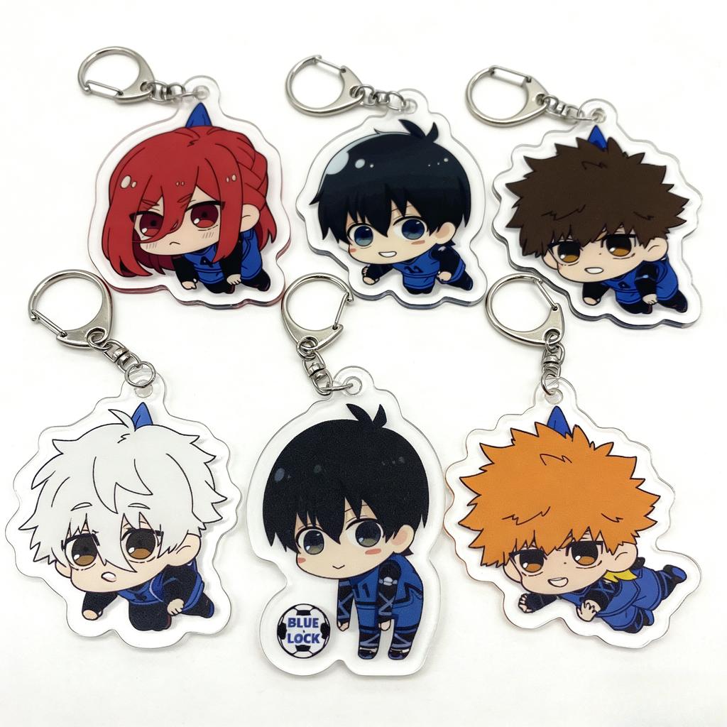 Portachiavi Ciondolo Peluche Blue Lock Bachira Meguru Isagi Yoichi Chigiri Hyoma Mikage Reo Itoshi Rin Nagi Seishiro Mini Ciondolo