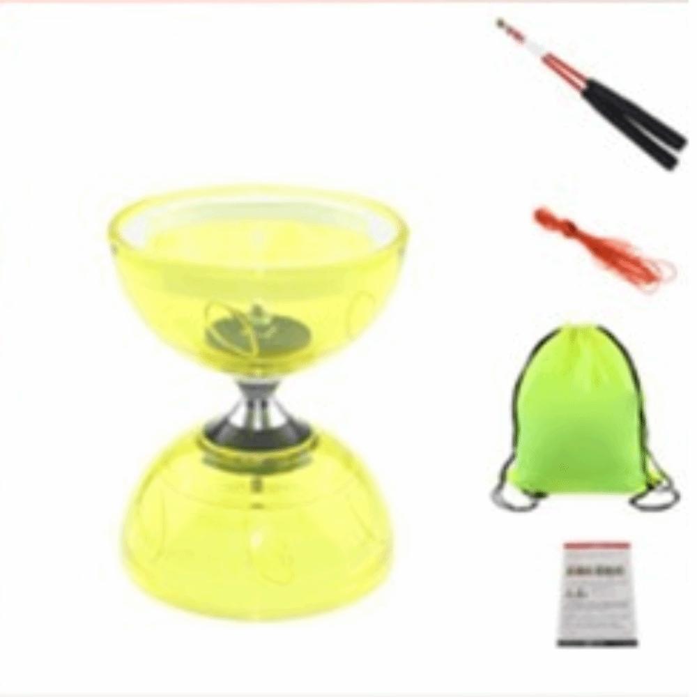Bowl Shape Chinese Yo-yo Soft Mini Diabolo Chinese Yoyo Set Body Building Chinese Diabolo  Child