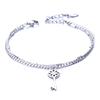 European and American simple personalized bell double-layer titanium steel bracelet spot men and women couple jewelry women's trend fashion jewelry