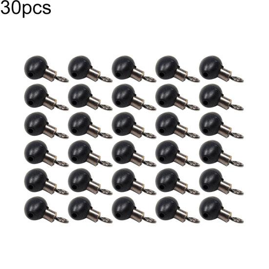 10/20/30/40Pcs Fishing Tackle Zip Slider Beads Swivels Pulley Clip Line Rigs