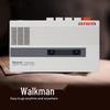 Aiwa Retro 80s Style Portable Cassette Tape Player & Recorder