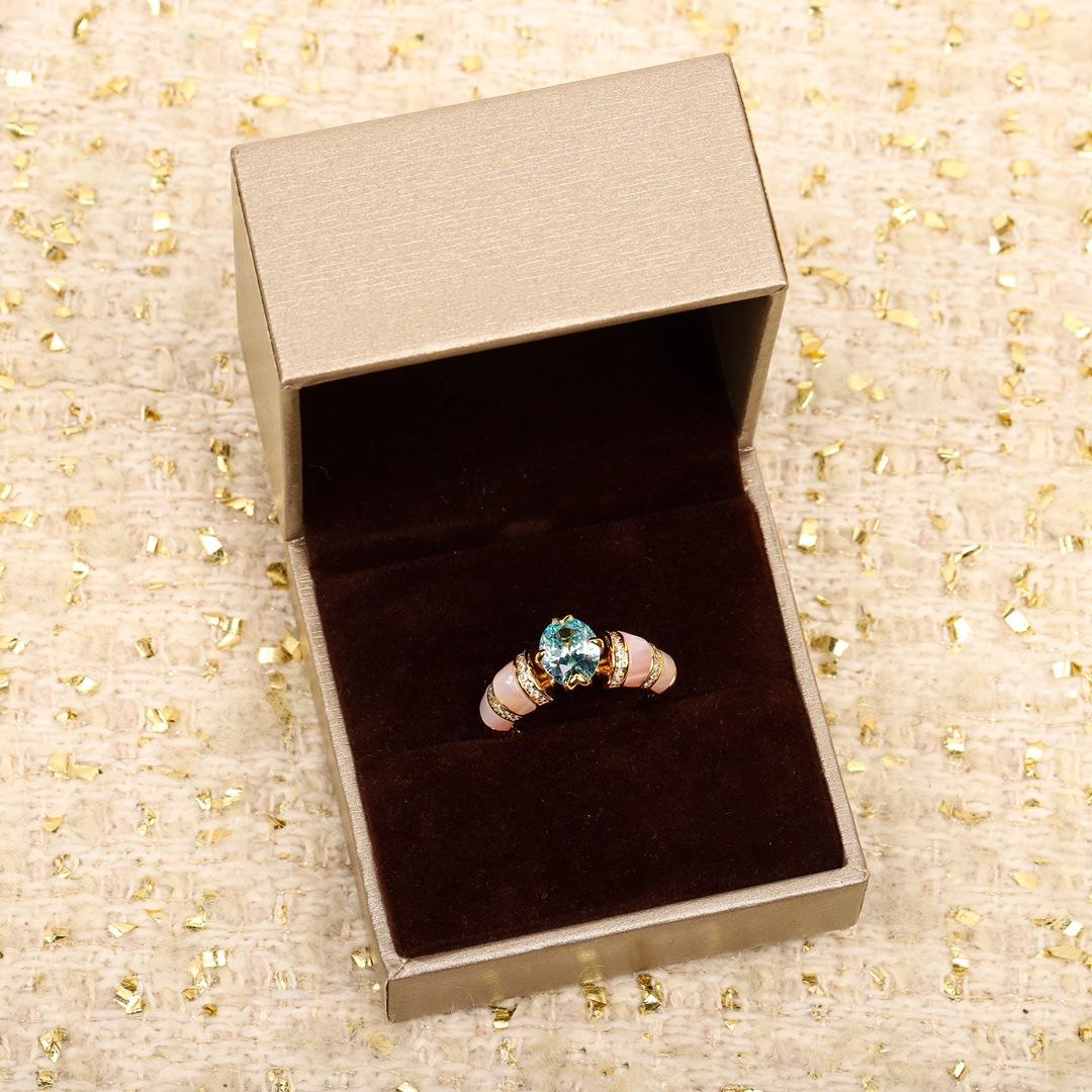 

Кольцо Merad White Bay Paraiba из стерлингового серебра 925 пробы в стиле ретро, женское, нишевое, премиум, легкая роскошь No. 8 небесно-голубой