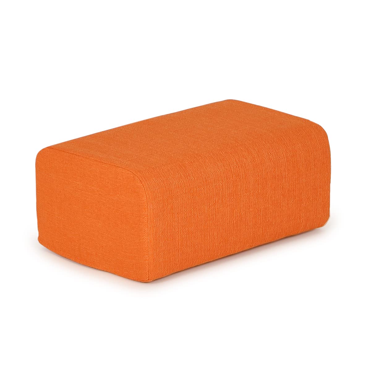 

[Zaisu Senka] ZAGUN Ottoman 2 (Orange) Made in Japan, Footrest Cushion