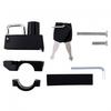 2pcs 22-25mm Anti-Theft Helmet Lock Heavy Duty Motorcycle Scooter ATV Includes 4 Keys D Circle Buckle Keychain