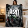 Coperta in Flanella Stampata John Deere Morbida Calda Coperta Plaid in Peluche Per Letto Divano Divano Uso Domestico Interno