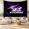 Melbourne Storm Wall Tapestry, Soft Fabric Wall Hanging, Decorative Backdrop For Bedroom Home Wall Art